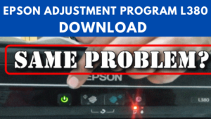 Epson Adjustment Program L380