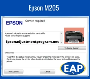 Epson Adjustment Program M205