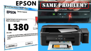 Epson l380 red light blinking problem, solution software