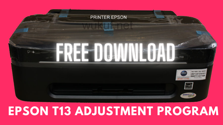 Epson T13 adjustment program
