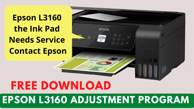 Epson l3160 adjustment program reset tool