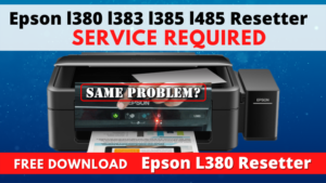 Epson l380 l383 l385 l485 Resetter