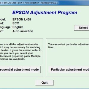 Epson L455 Resetter download