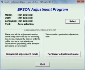 Epson Adjustment Program L380