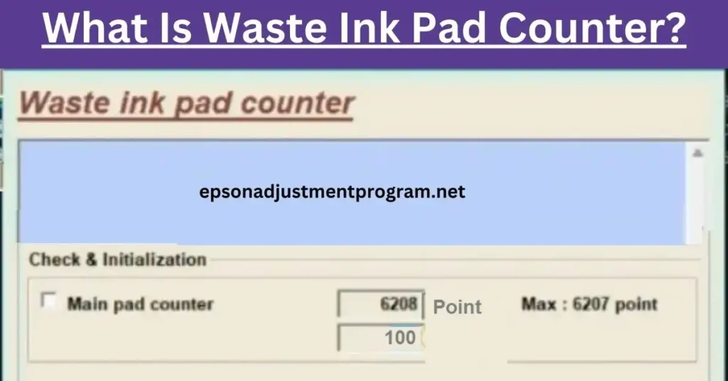 Waste Ink pad Counter