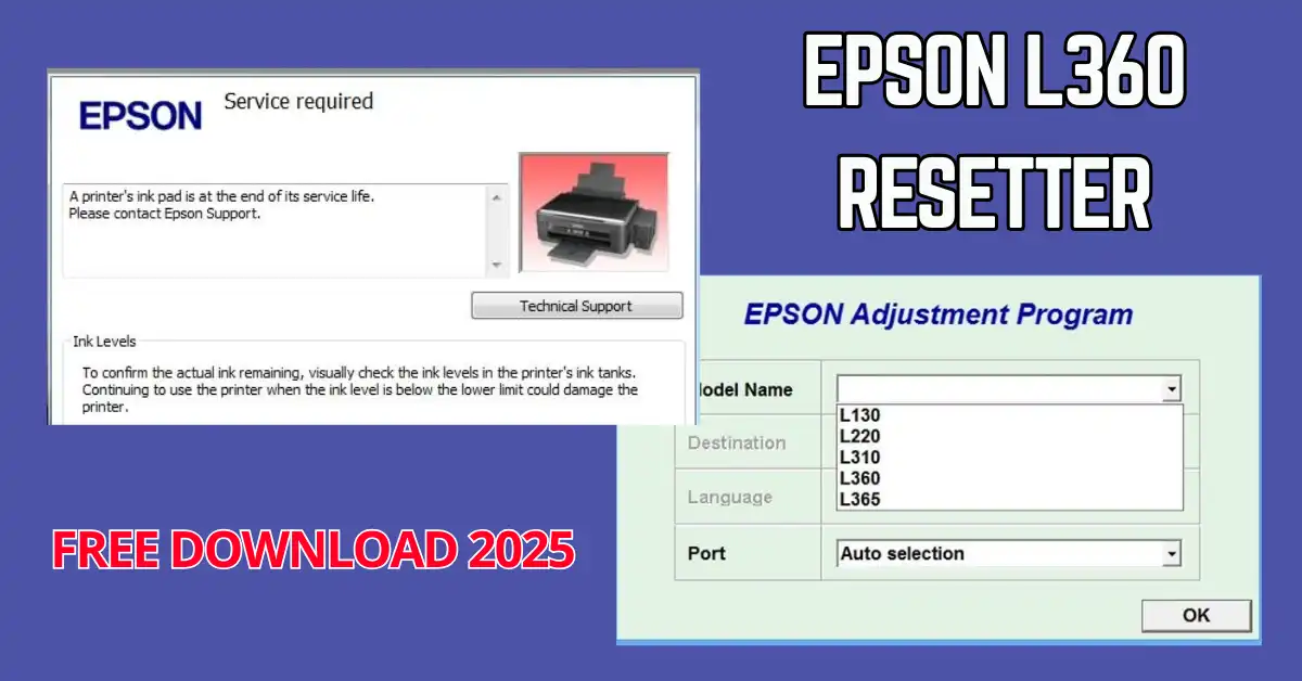 Epson L360 Resetter download