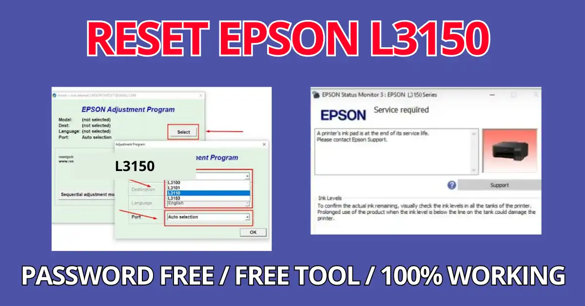 Epson L3150 resetter