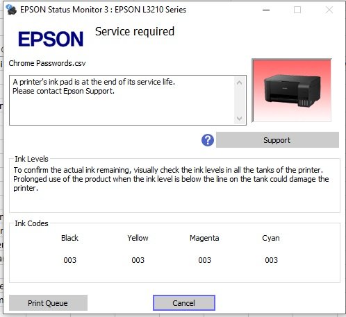 Epson L3210 Adjustment Program