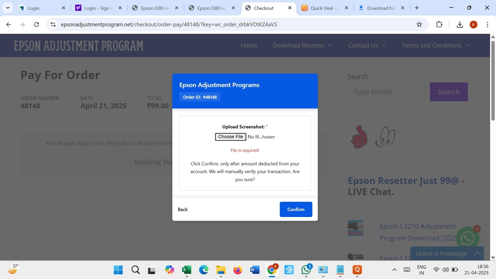 epp - Epson Adjustment Program