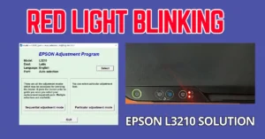 Epson L3210 Red Light Blinking