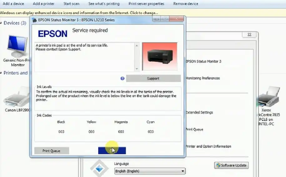 Epson L3250 Resetter