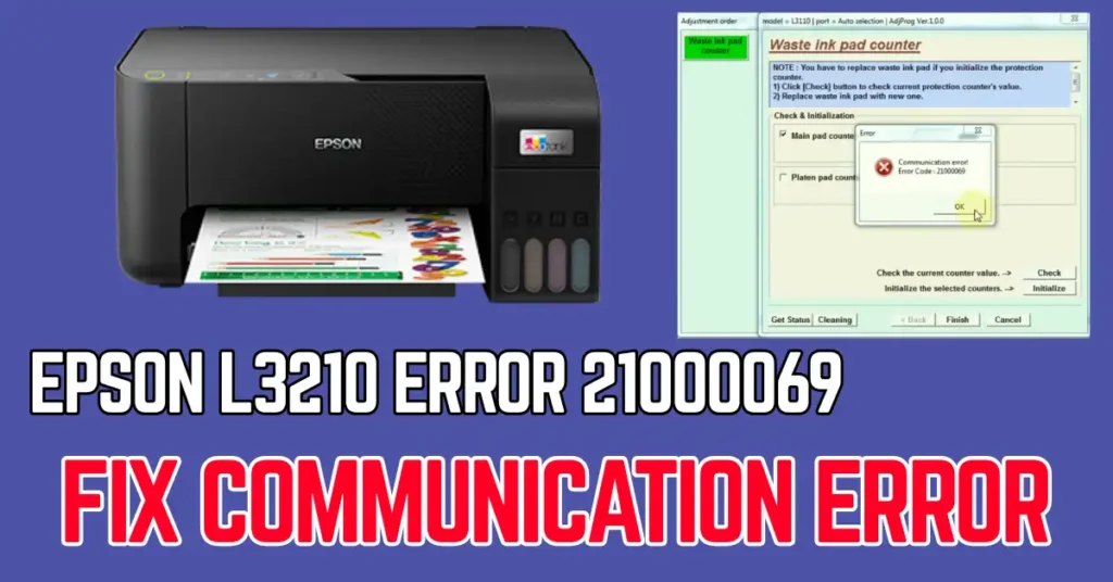 Epson L3210 Error 21000069