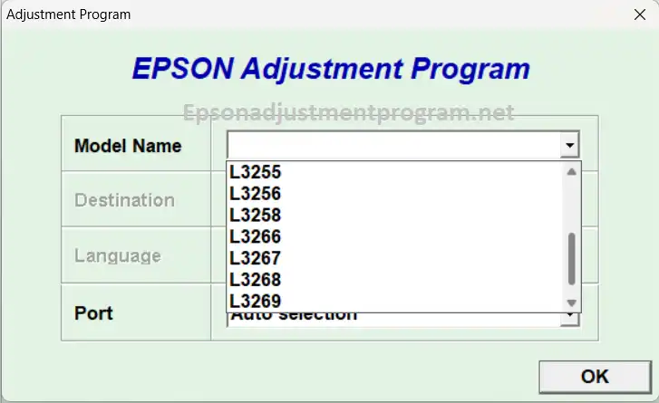 Epson L3266 Adjustment Program