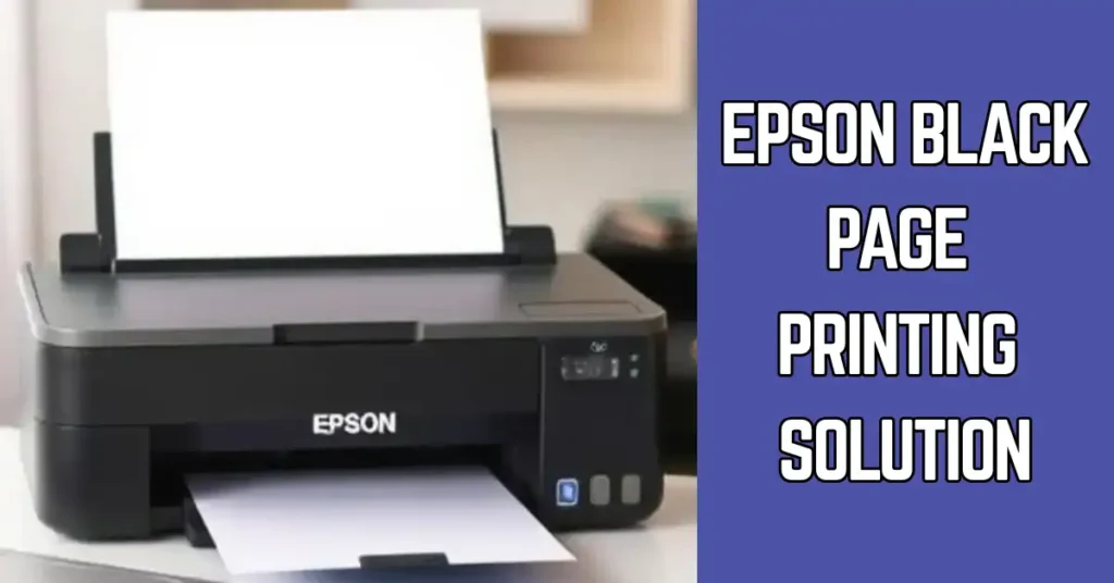 Epson Black Page Printing