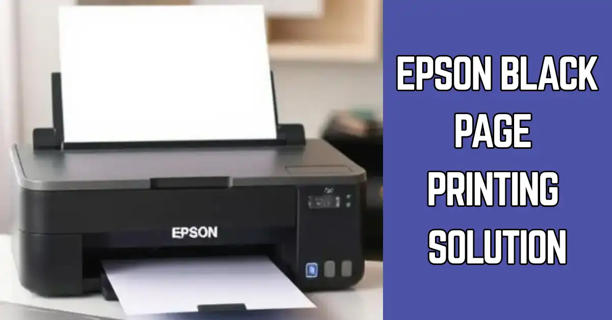 Epson Black Page Printing