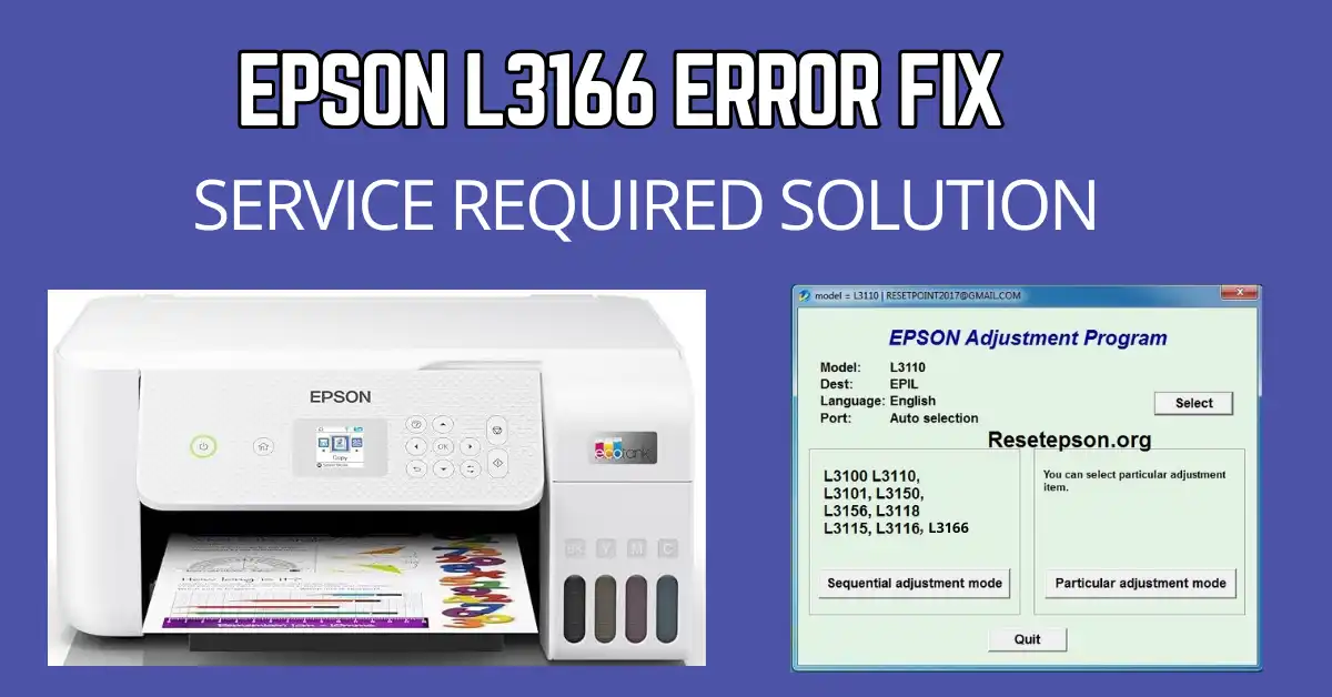 Epson L3166 Resetter