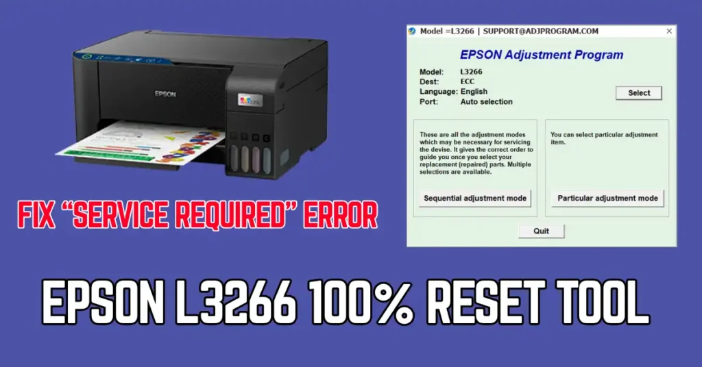 Epson L3266 Adjustment Program